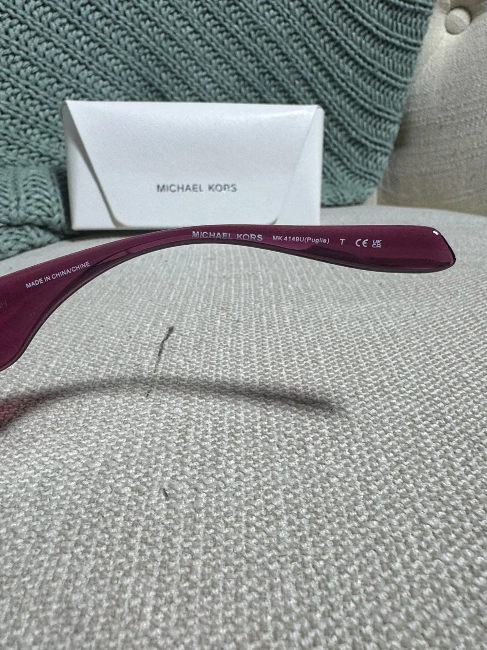 NWT Michael Kors Puglia Berry Transparent Glasses